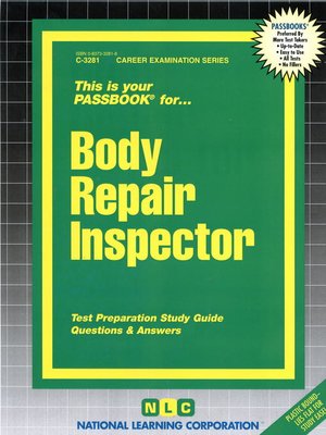cover image of Body Repair Inspector